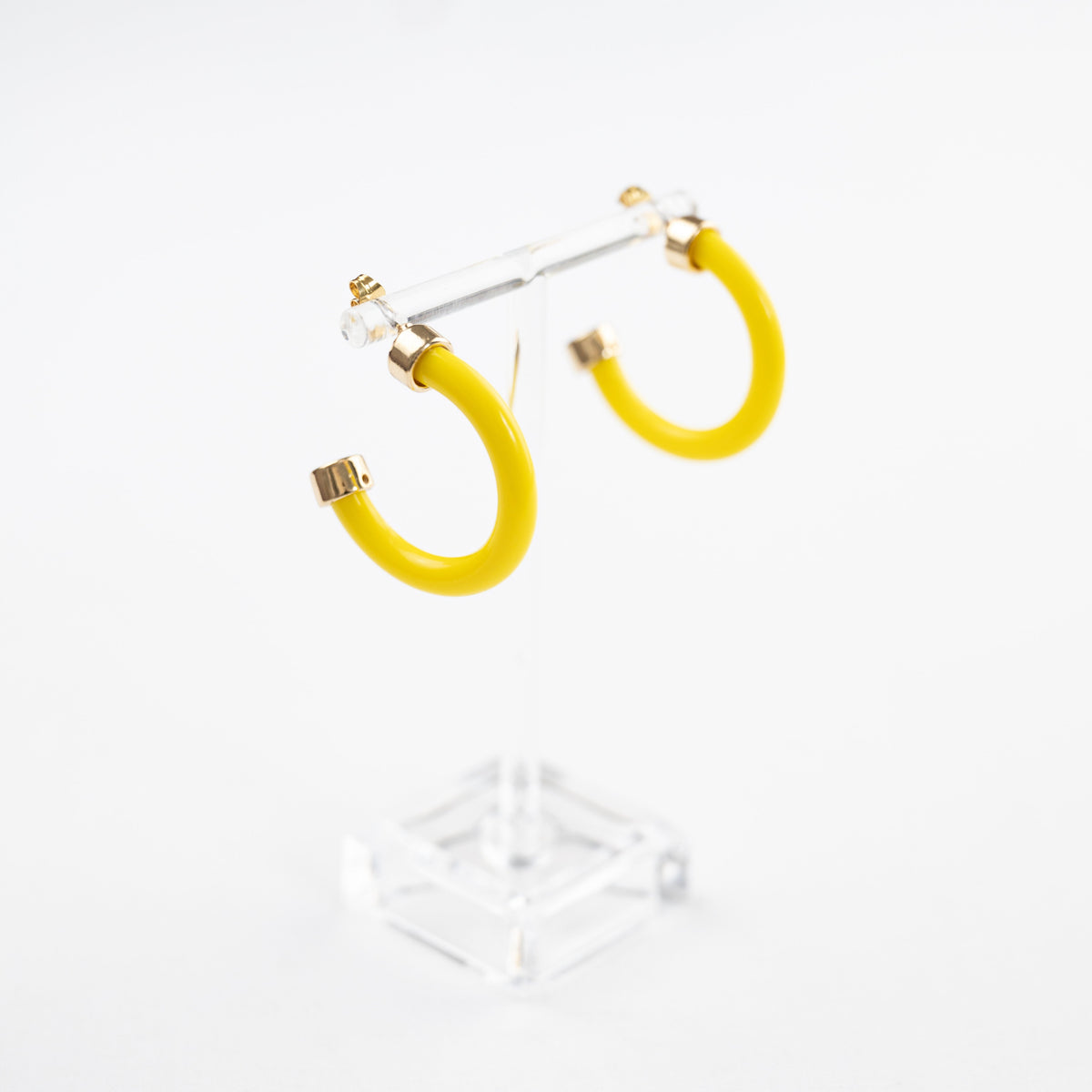 Yellow Hoop Earrings